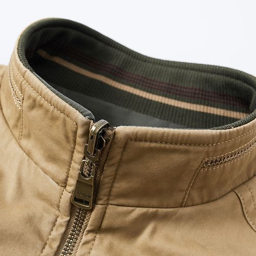 100% Cotton Zipper Fashion Embriodery Bomber Man Jacket