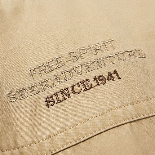 100% Cotton Zipper Fashion Embriodery Bomber Man Jacket