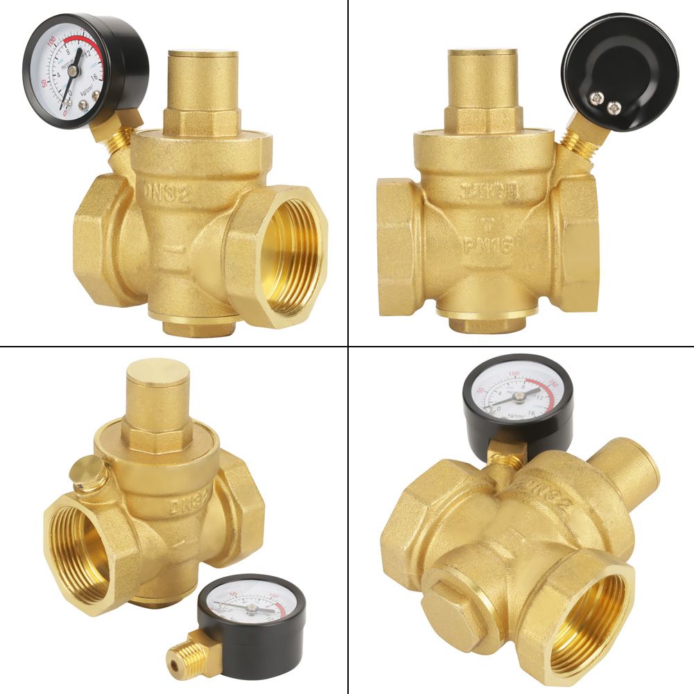 BSP DN32 Br Water Pressure Reducing Vae With Adjustable