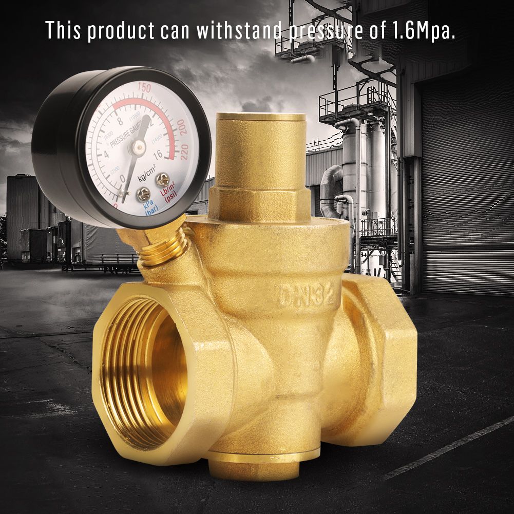BSP DN32 Br Water Pressure Reducing Vae With Adjustable