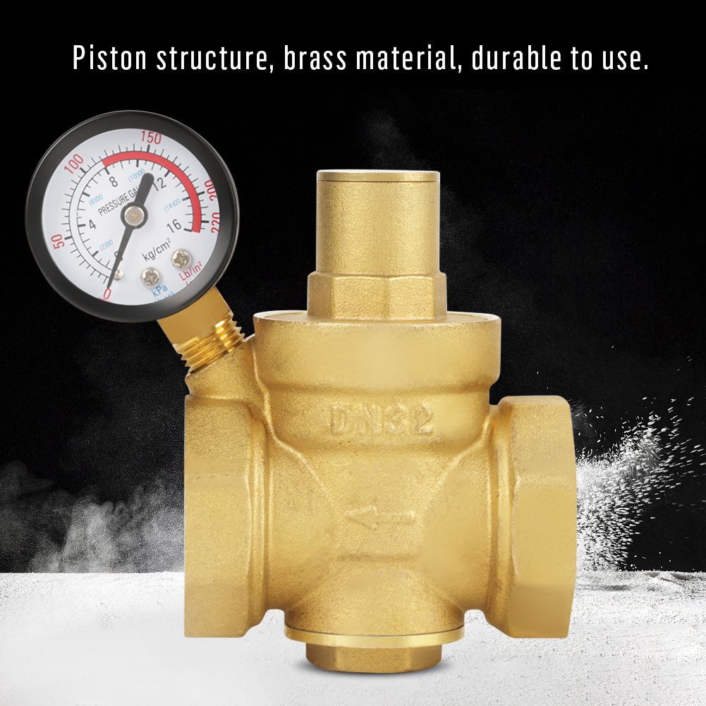 BSP DN32 Br Water Pressure Reducing Vae With Adjustable
