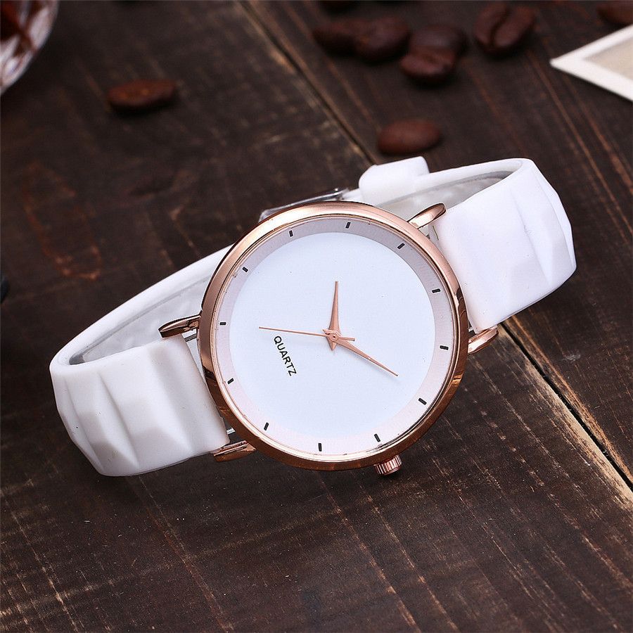 Jelly Silicone Women Watches Quartz Clock Wristwatches