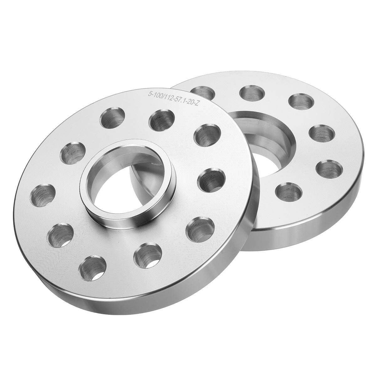 20mm VW AUDI 5x112 Hubcentric Wheel Spacers, 57.1 Bore 10 Wheel Bolts UK Made
