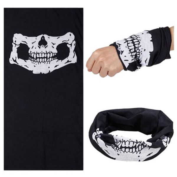 2PCS Bicycle Ski Half Face Mask Ghost Scarf Use Neck Warmer