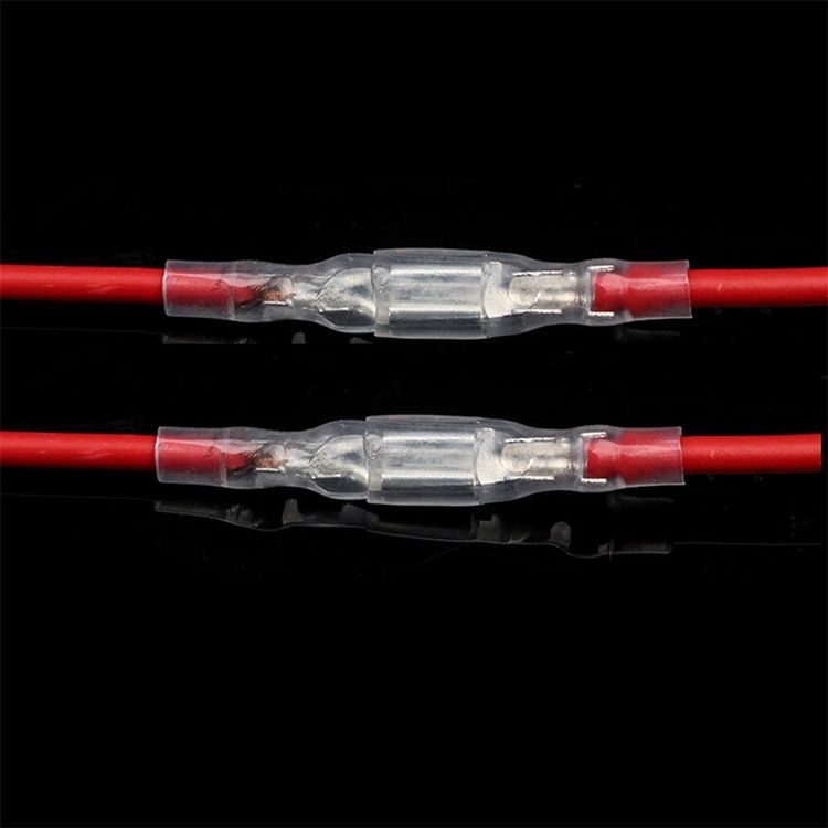 500x 6.3mm Crimp Terminal Female Spade Connector + Case
