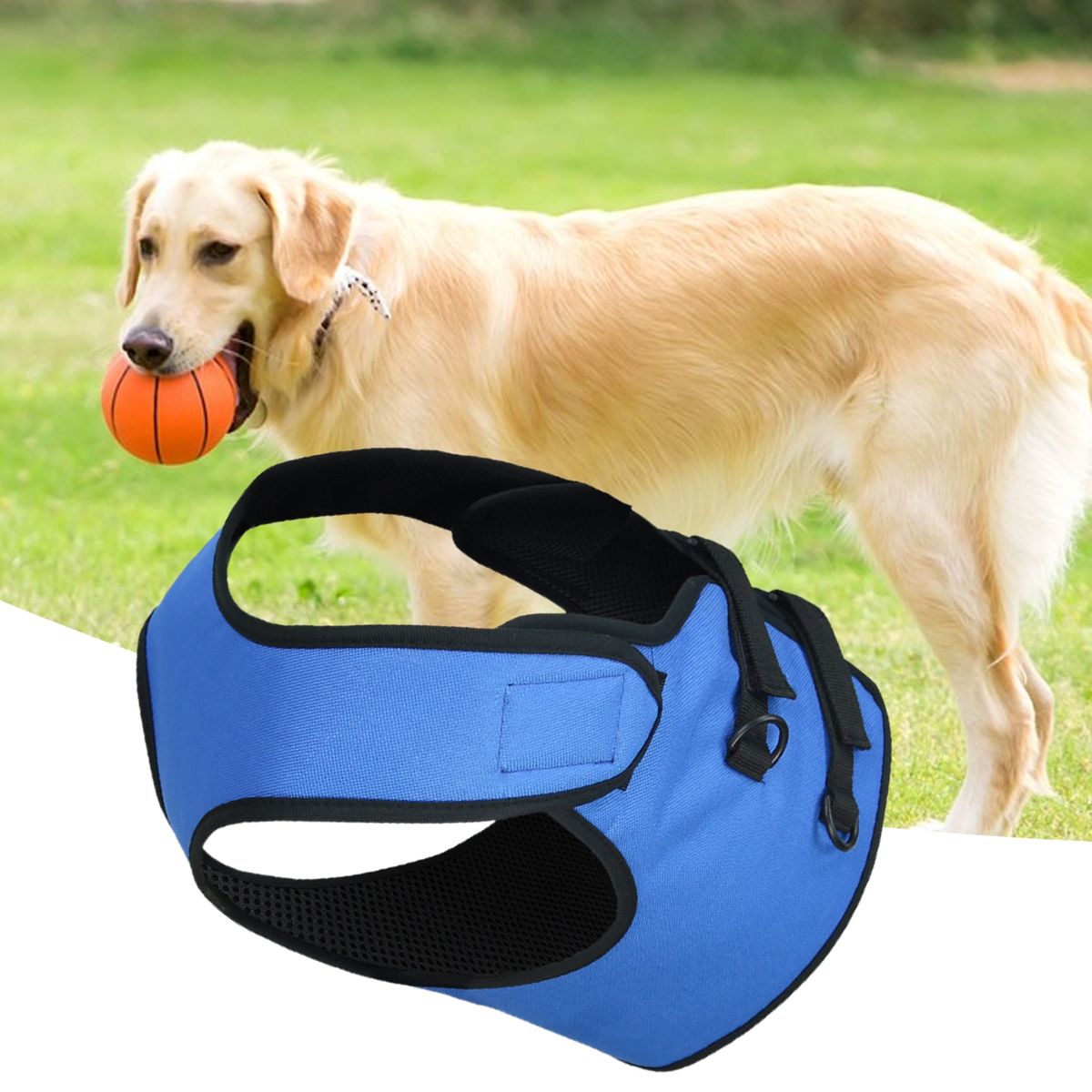 Dog Vest Harness Soft Comfortable Pet Leg Assistance Harness Blue