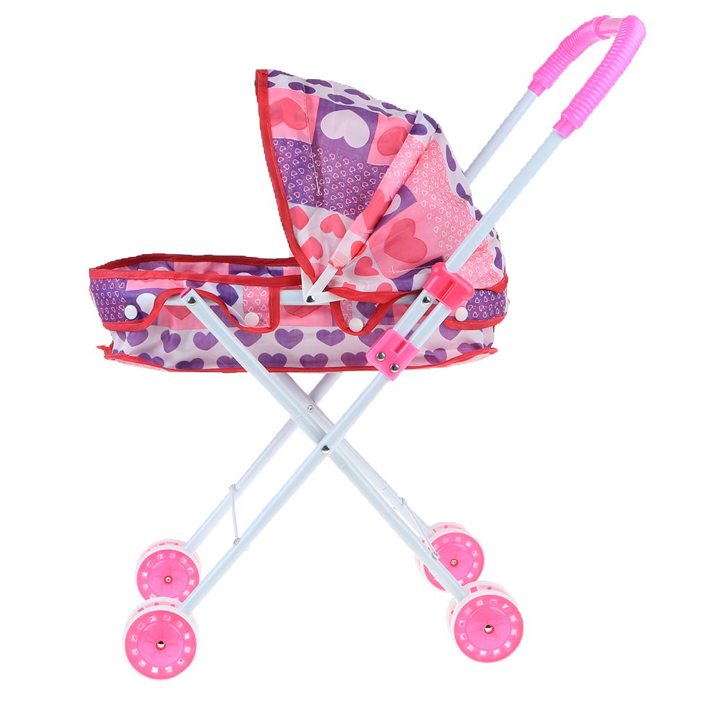 Baby Simulation Pushchair Push Mini Cart Doll Toy Trolley