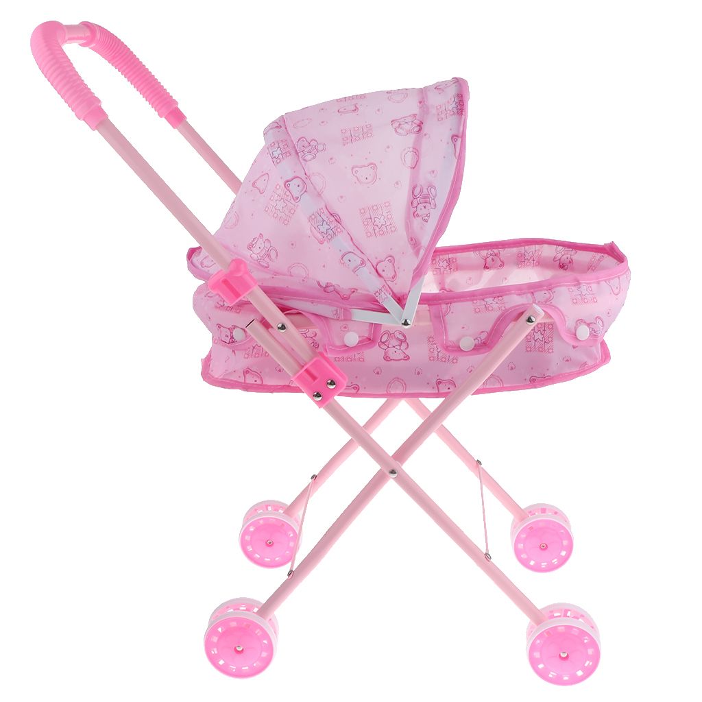 Baby Simulation Pushchair Push Mini Cart Doll Toy Trolley