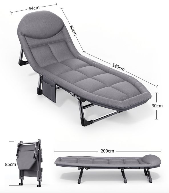 Folding Bed /Camping Bed - 200cm×64cm×30cm