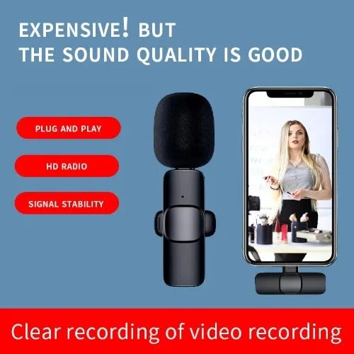 Wireless Lavalier Double Microphone For Android Type C