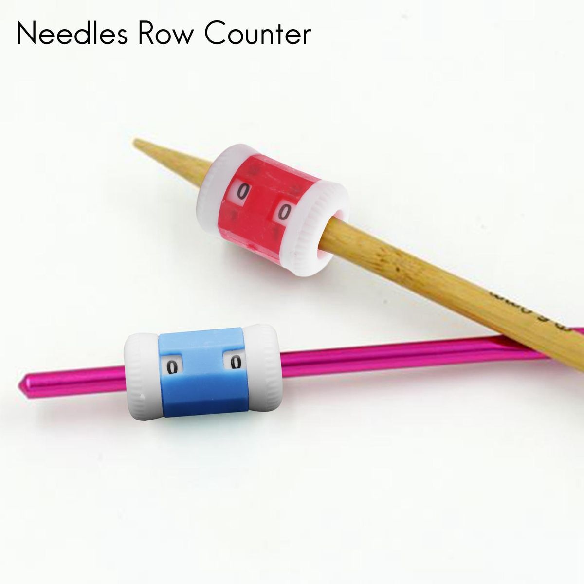 2 Red Plastic Knit Knitting s Row Counter 2 Small Blue Plastic Knit Knitting s Row Counter  22 * 15cmSmall 22 * 12cm