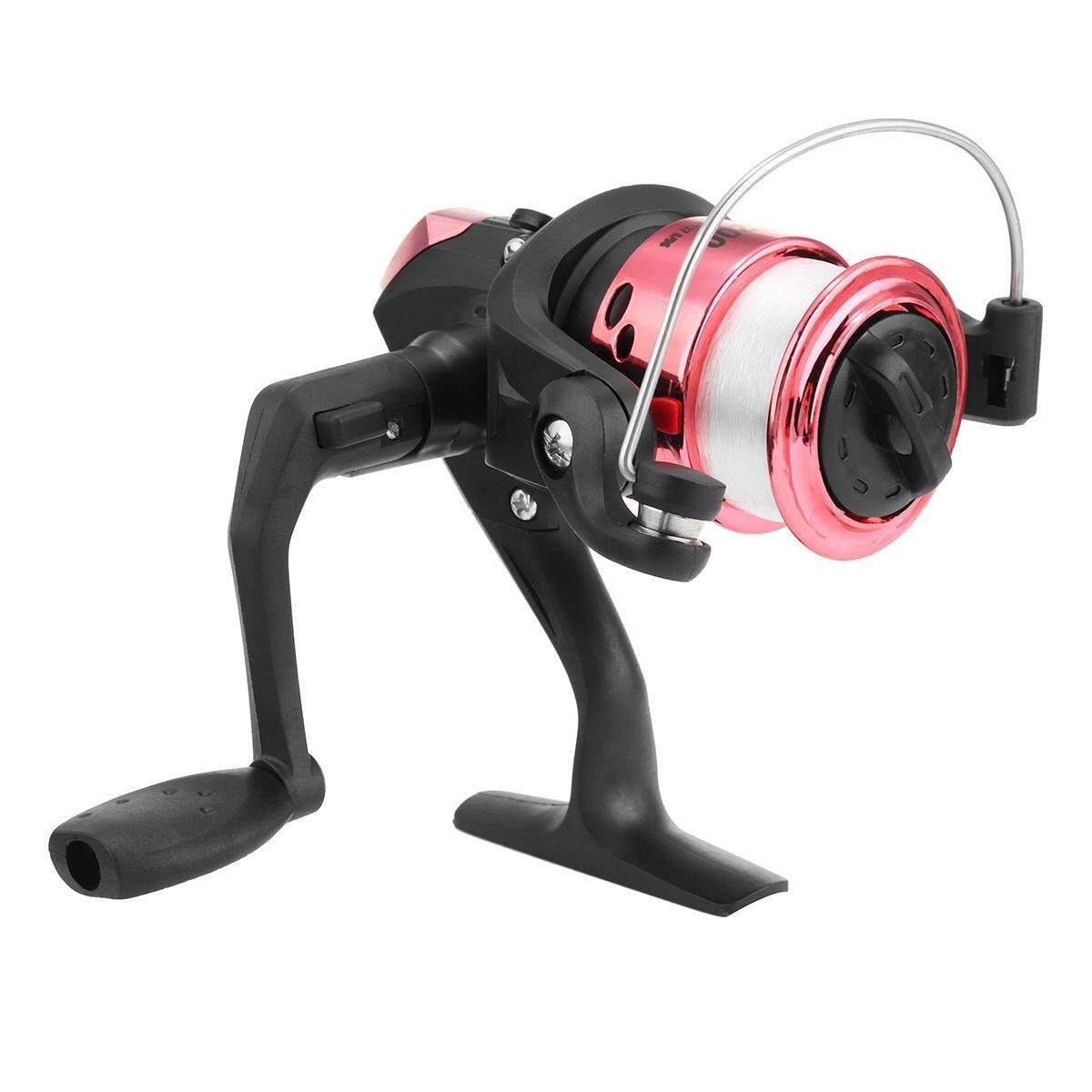 HT200 3 Bearings Spinning Reel Fixed Pool Sea Tackle HT200 With Line Red