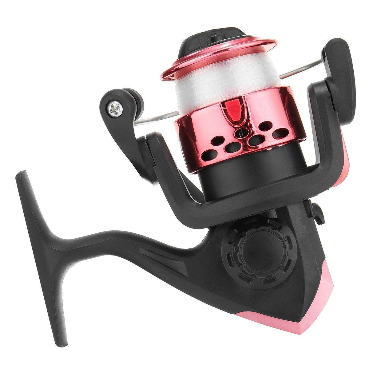 HT200 3 Bearings Spinning Reel Fixed Pool Sea Tackle HT200 With Line Red