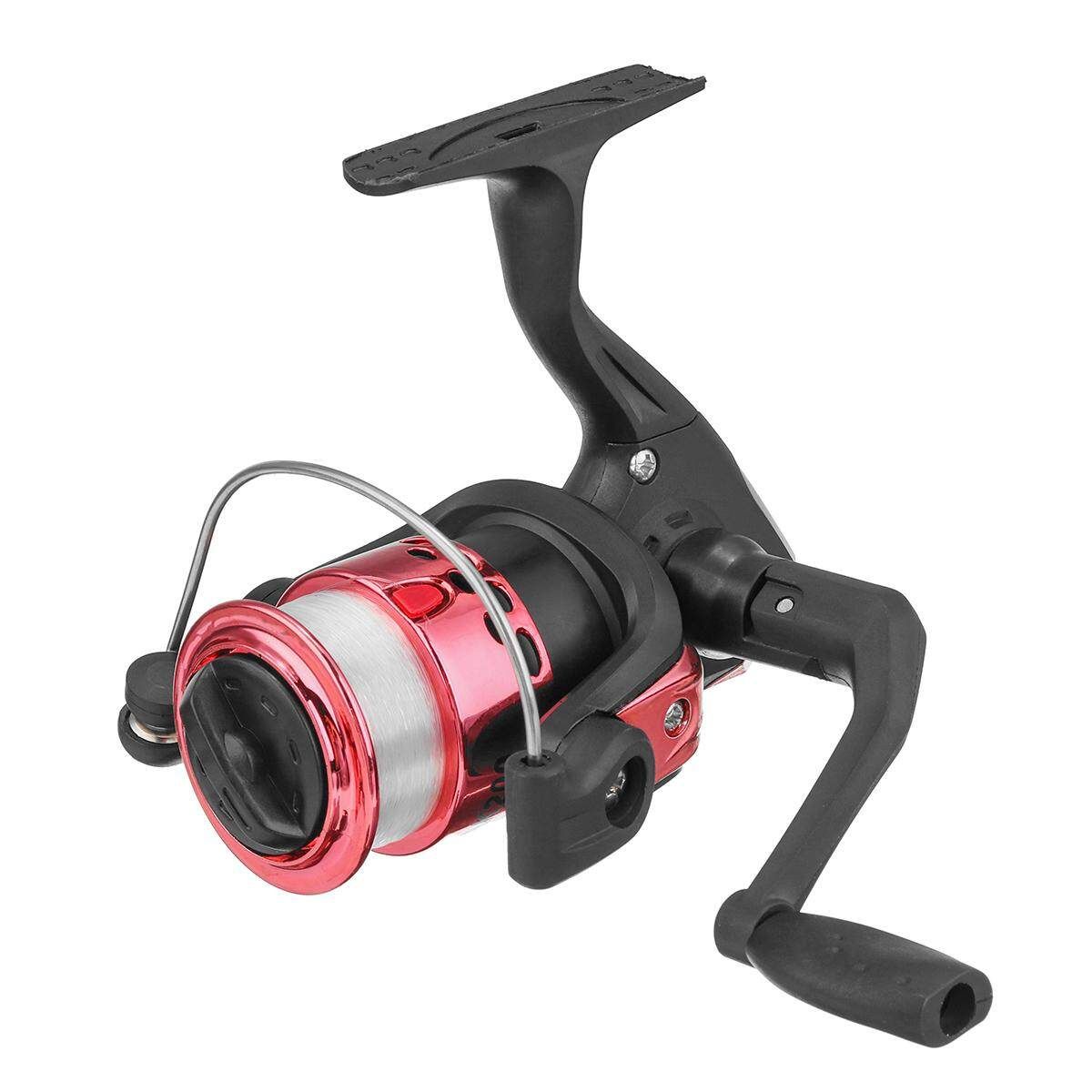 HT200 3 Bearings Spinning Reel Fixed Pool Sea Tackle HT200 With Line Red