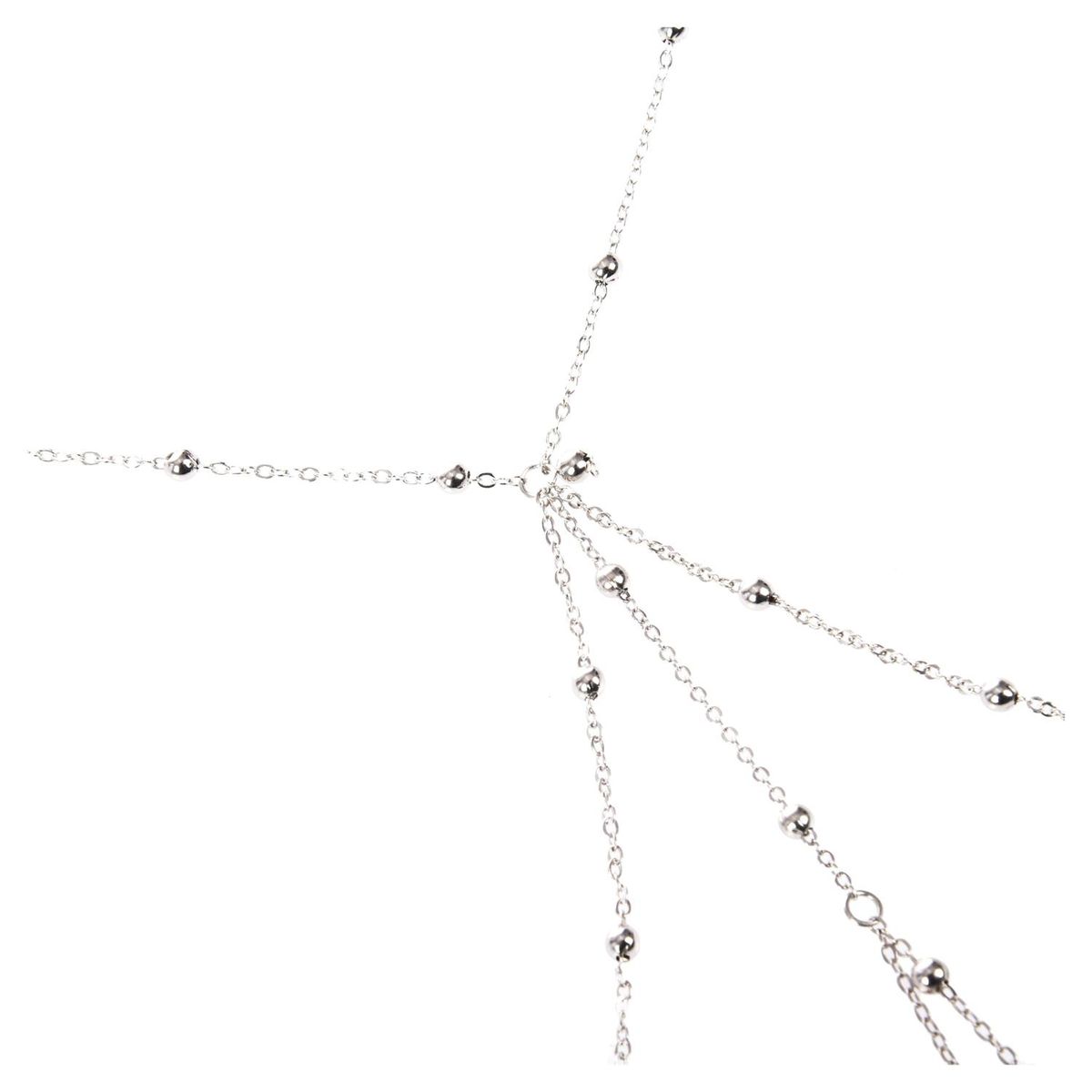 Bikini Bralette Chain Harness Body Chain For Women Silver