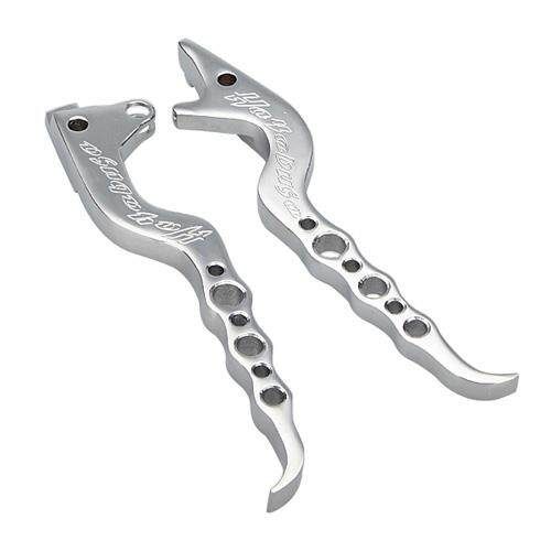 1 PAIR MT217-004 Brake Clutch Levers #chorme Chrome