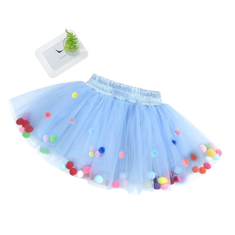Tutu Dress Girl Baby Party Fluffy Rainbow Dress