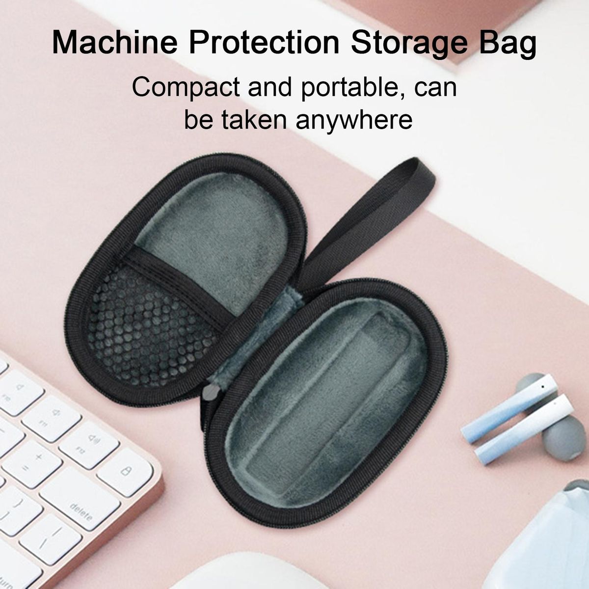Hard Shell Storage Bag Iflytek H1 Voice Recorder Case Portable for Pen Black