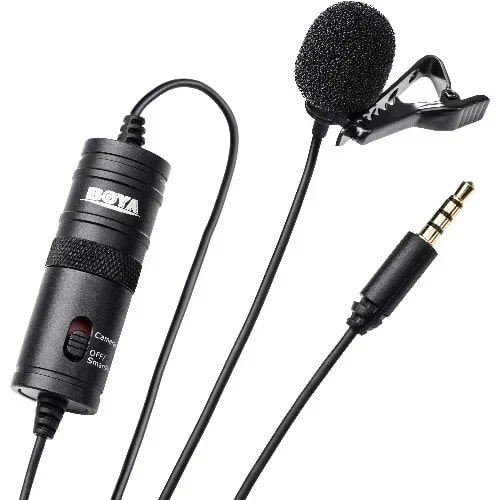 By-m1 By 6m Clip-on Lavalier - 3.5mm Collar Condenser Lapel Mic