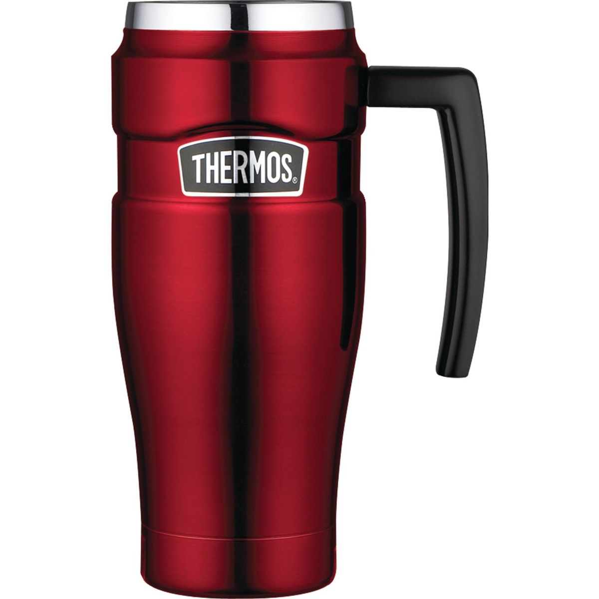 Stainless King Travel Mug With Handle, Cranberry