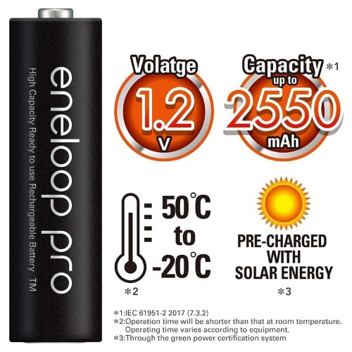 Eneloop Pro 2hrs Charger With Batteries
