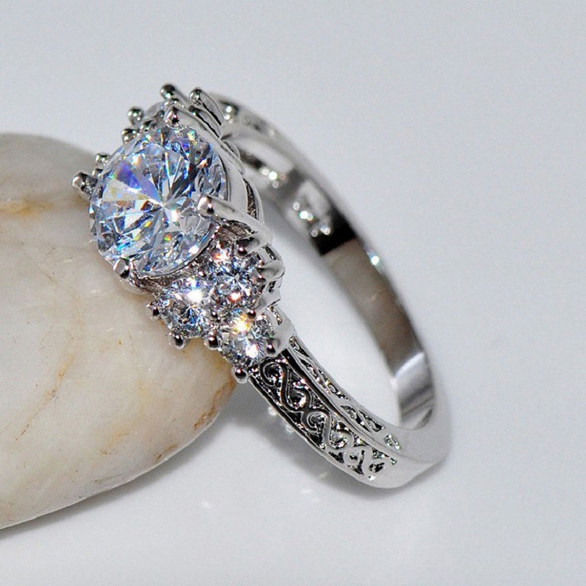 European And American Popular Engagement Diamond Rings-US 6
