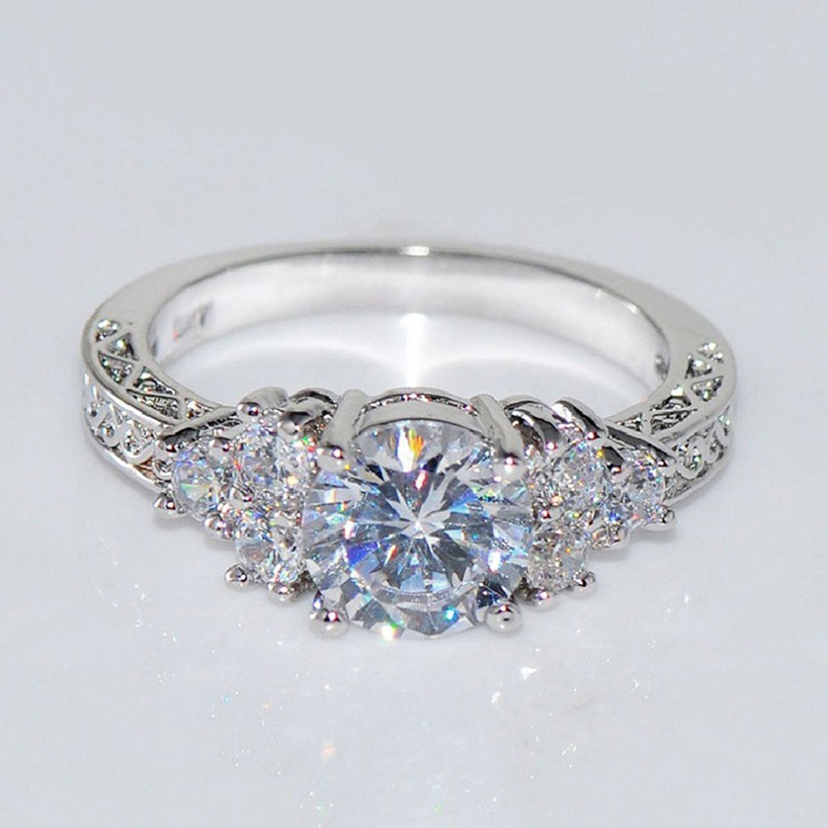 European And American Popular Engagement Diamond Rings-US 6