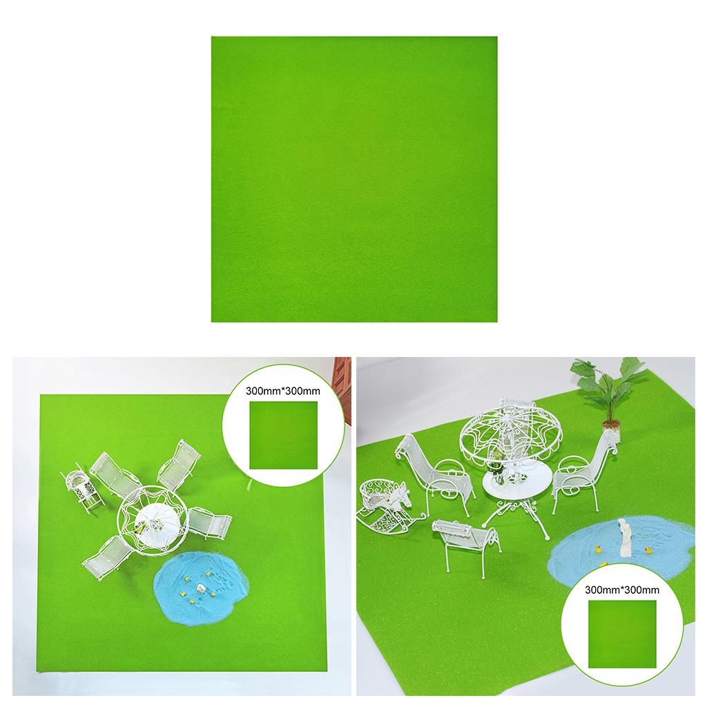 Artificial Grass Mat Turf Miniature Ornament Dollhouse Sand Table