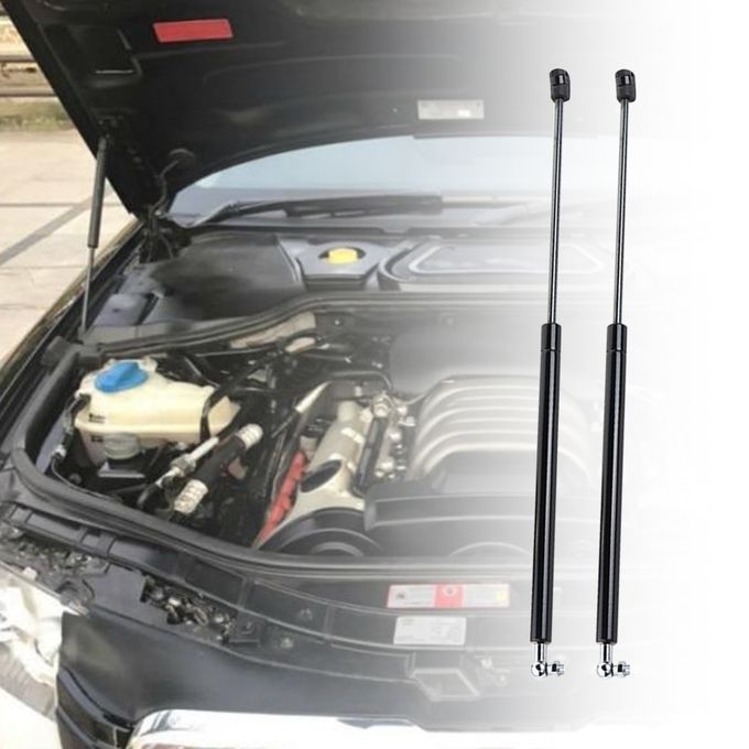 2Pcs Carbon Steel Front Hood Lift Support Hydraulic-Black
