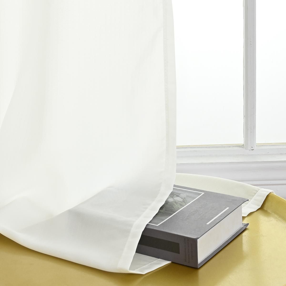 2PC Curtains Household Blackout Phantom Veils Translucent Light Transmission Protect Privacy Can be Worn Rods
