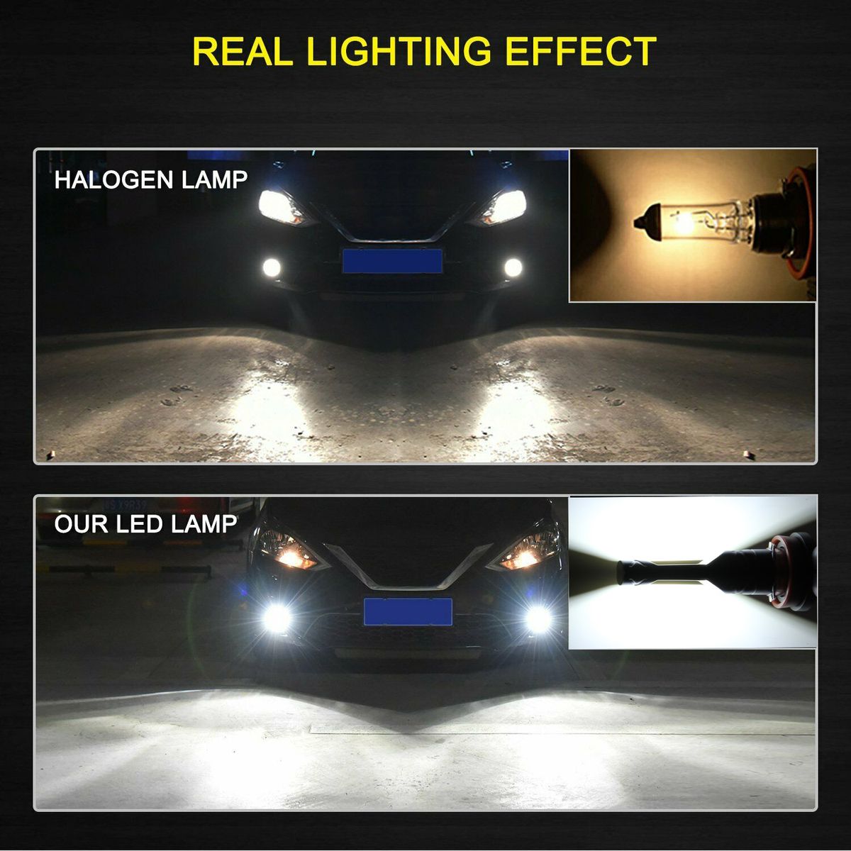 6PCS-CSP LED 9005 Led Light Bulb 288W LED Bulbs For DRL Fog