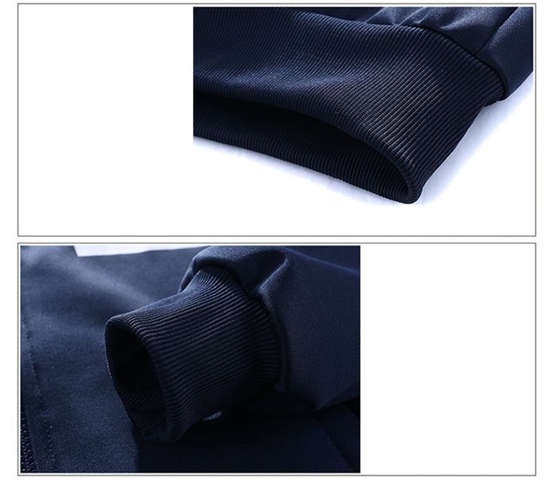 Two-piece Outdoor Zipper Sweatshirt Pants Men Set Sweatsuit