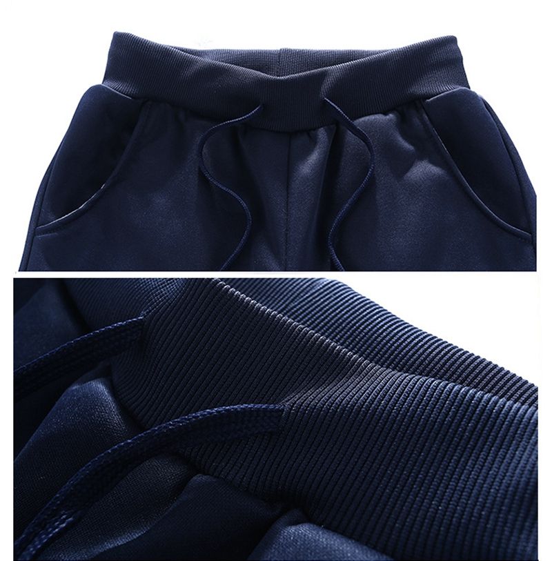 Two-piece Outdoor Zipper Sweatshirt Pants Men Set Sweatsuit
