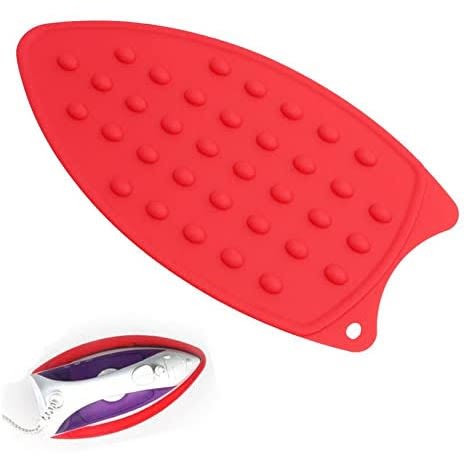 Heat Resistant Silicone Protection Ironing Rest Pad - Red
