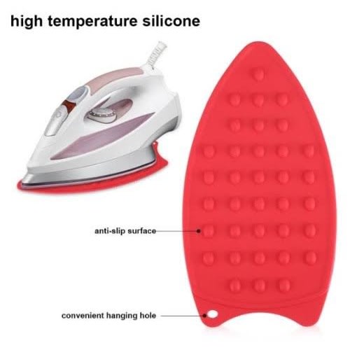 Heat Resistant Silicone Protection Ironing Rest Pad - Red