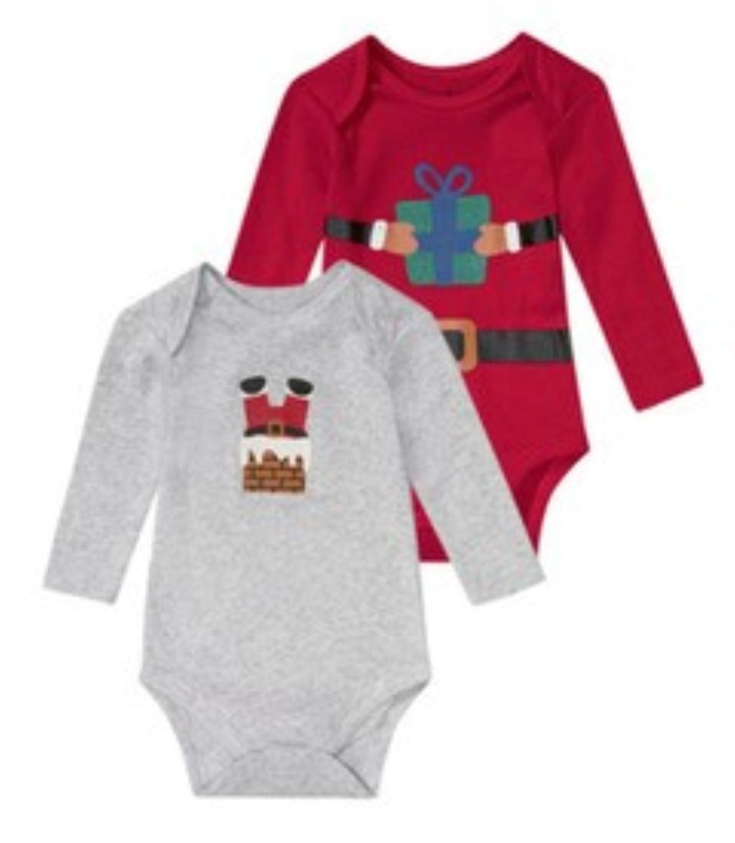Baby Christmas Bodysuit- 2 Pack