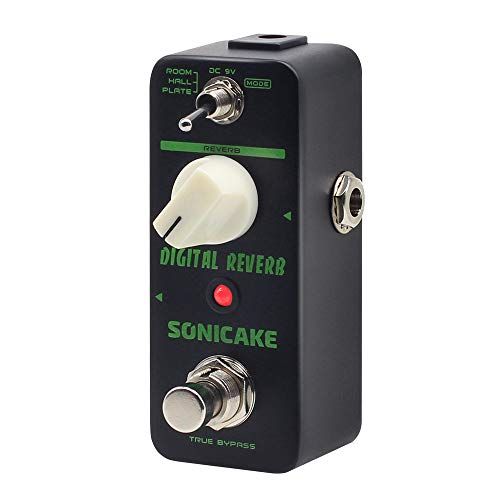 SONICAKE Reverb Pedal Reverb Guitar Pedal 3 Modes Room Hall