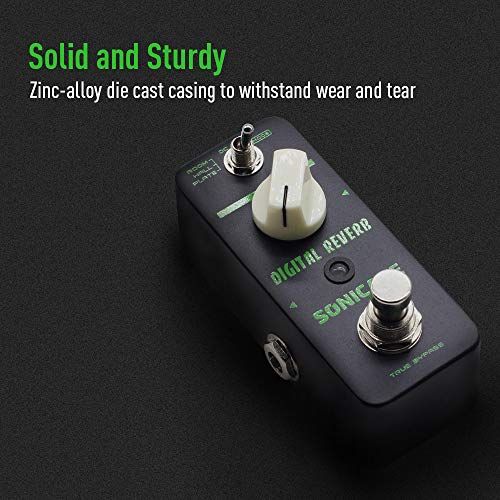 SONICAKE Reverb Pedal Reverb Guitar Pedal 3 Modes Room Hall