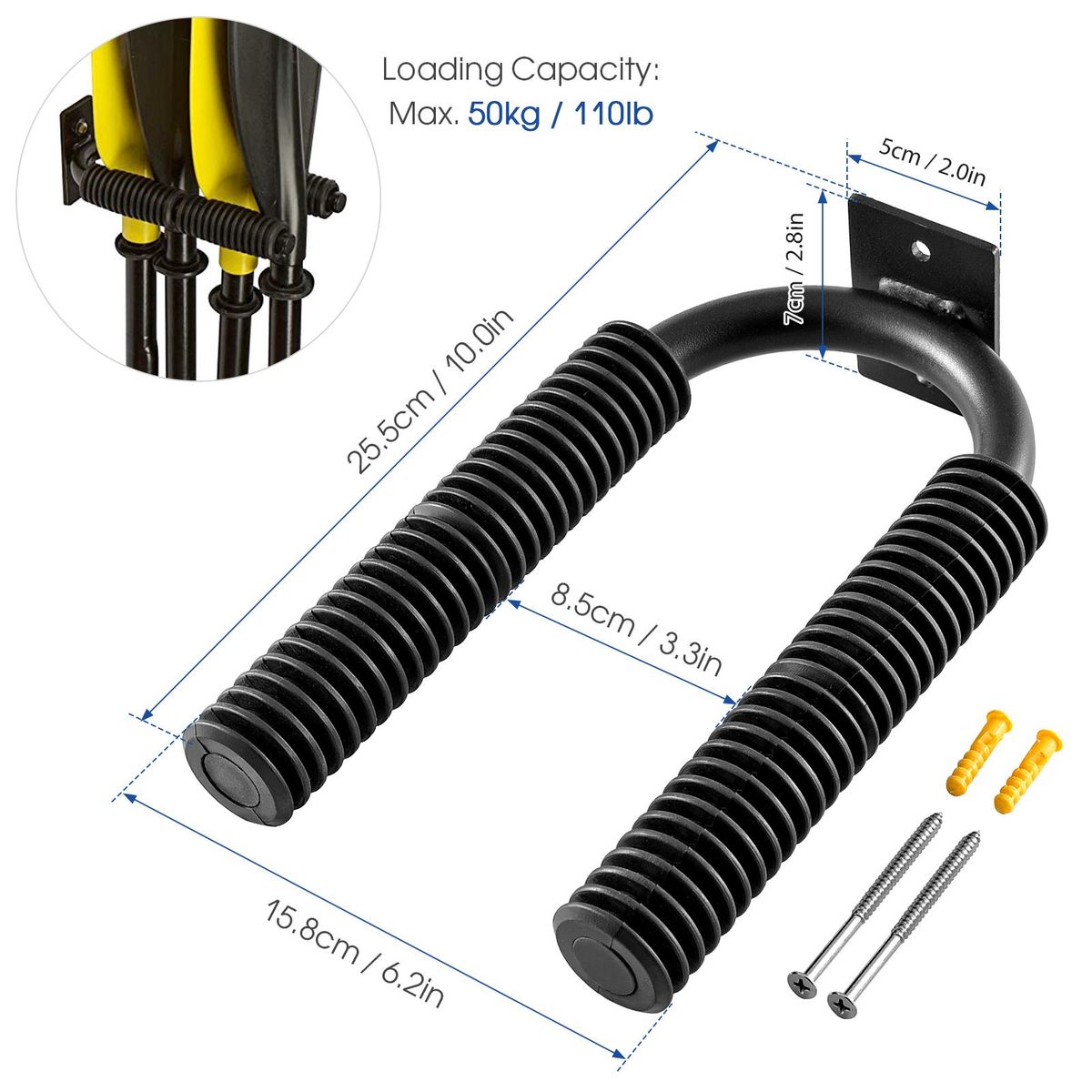 Kayak Paddle Storage Rack Holder Wall Mount Accessories for Canoe Kayak Paddles Hangers