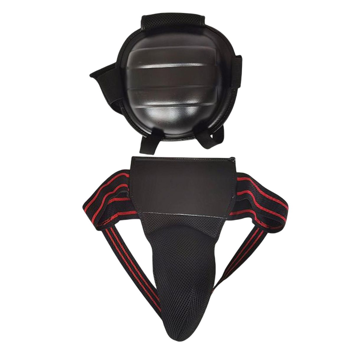 2 Pieces Taekwondo Groin Protector And Head Guard For Karate Boxing
