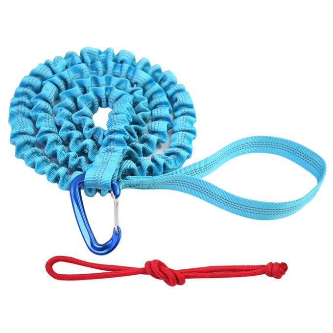 Bicycle Tow Rope Stretch Pull Strap Pull Behind Attachment Bungee Blue