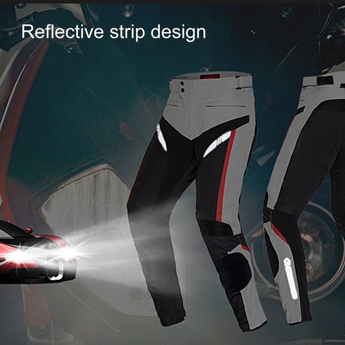 Motorcycle Pants Men Outdoor Motorbike Trousers Grey