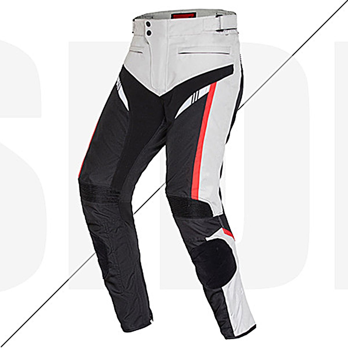 Motorcycle Pants Men Outdoor Motorbike Trousers Grey