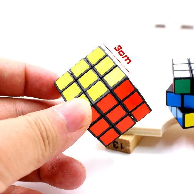 12PC Child Magic Cubes 3CM Twist Puzzle Speed Classic Plastic Toys Learning Education For Kids Puzzle B1082