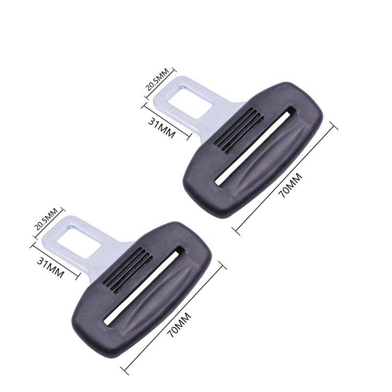 2Pcs Car Safety Belt Extender Safety Seatbelt Lock Buckle