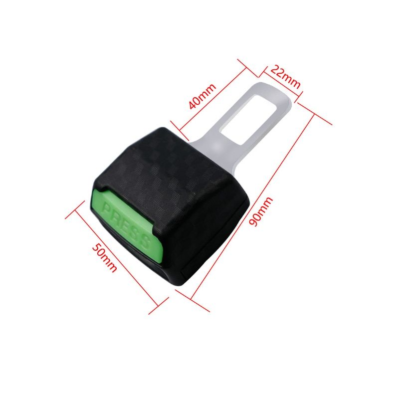 2Pcs Car Safety Belt Extender Safety Seatbelt Lock Buckle