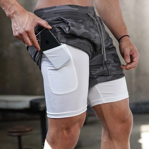 Quick-drying Shorts Tight-fitting Five-point Pants Fitness Sweatpants - Grey
