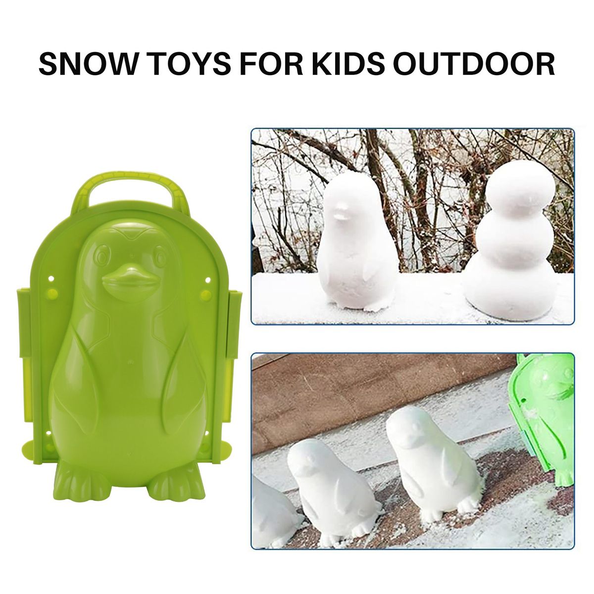 Multi-style Snow Toys Kit 5 PCS Snowball Maker Tool Snow Toys Kids Winter Outdoor Toys Snow Ball Clip Snow Games for Kids and Adults