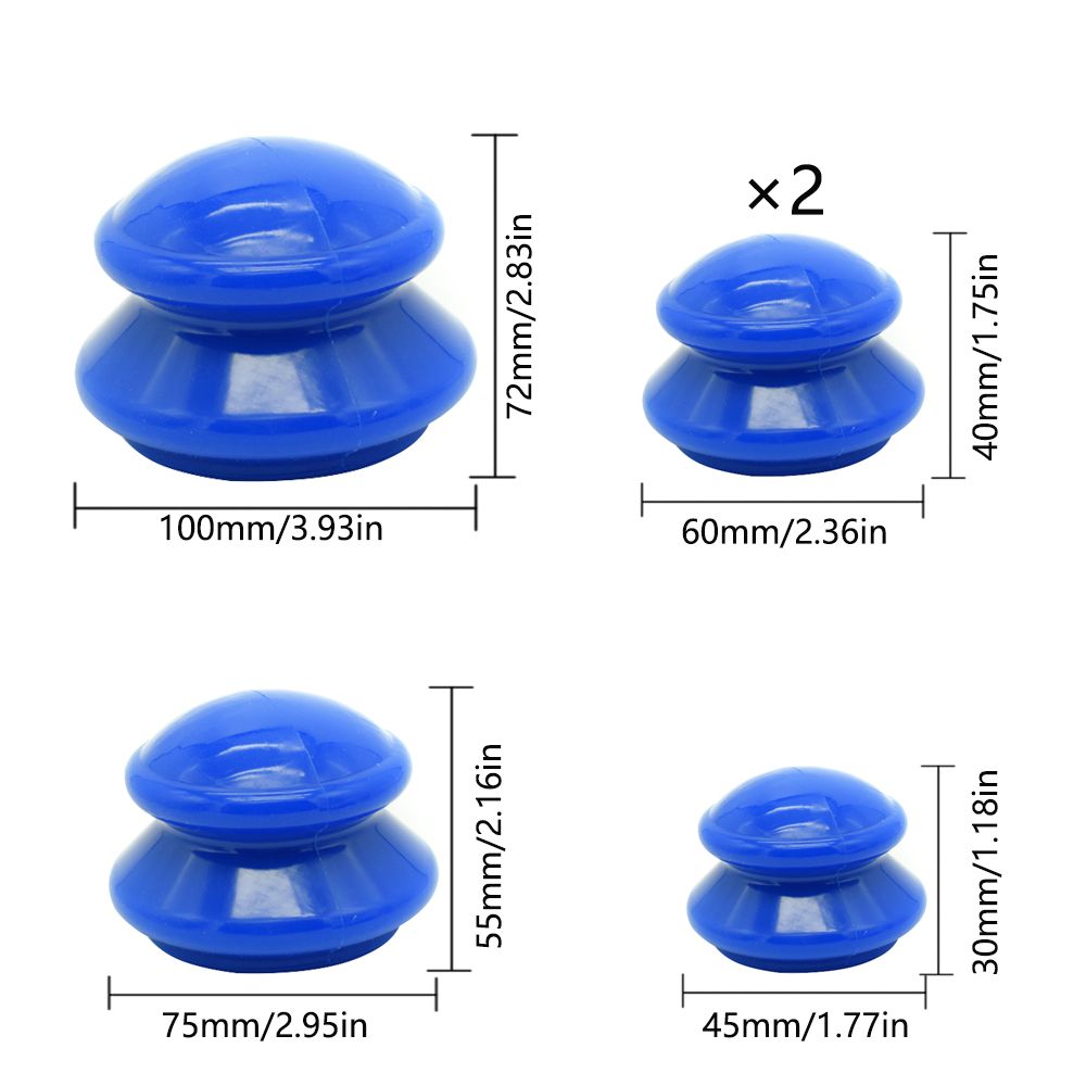 Body For Food Therapy Legs Suction Arms Anti Cups Back Massage 5PCS Cellulite Promotional Grade Cup Silicone Cup Set
