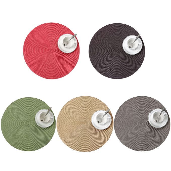 Summer Ice Silk Car Breathable Anti-Slip Steering-Black Red